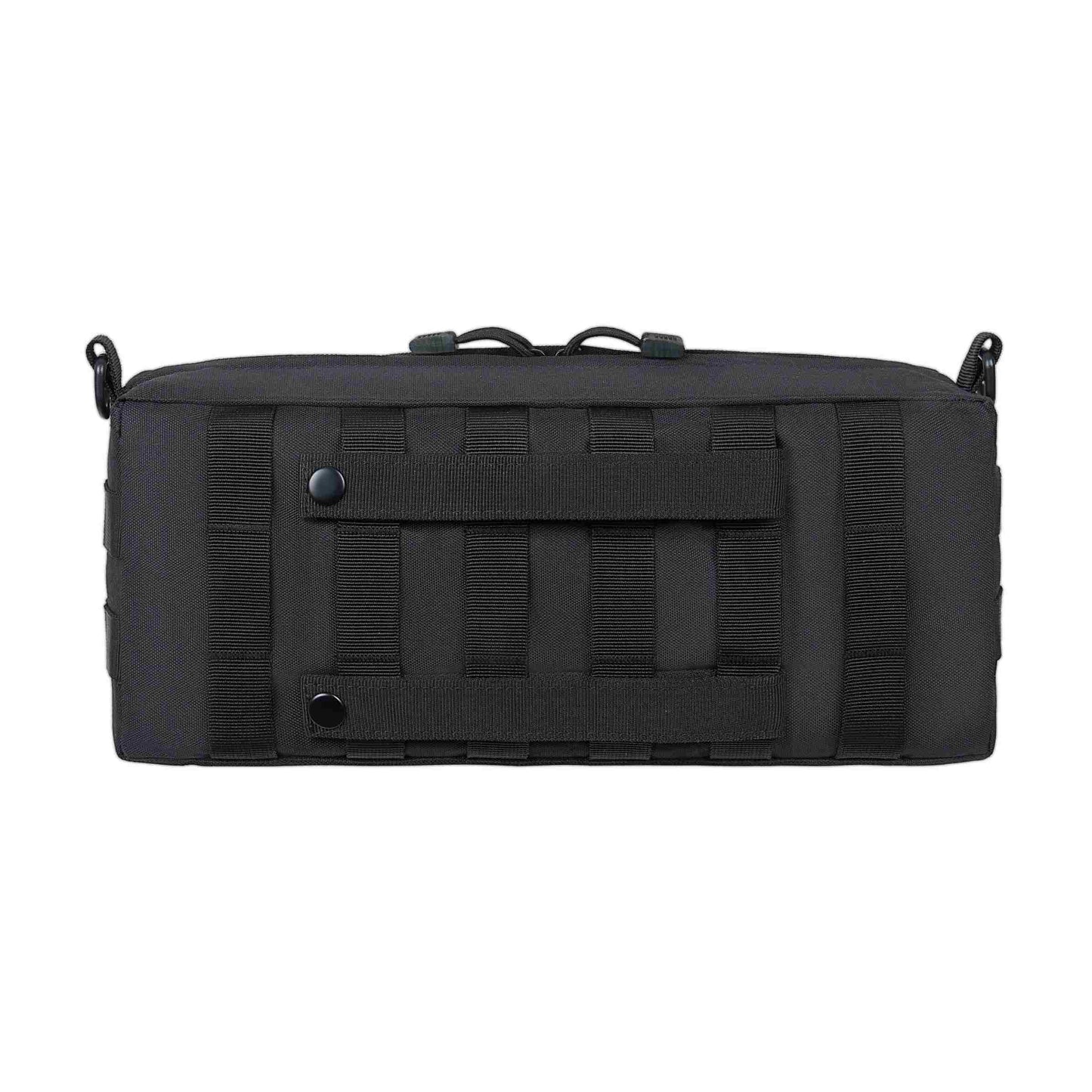 Black 3D Tactical Utility Pouch with Molle webbing for versatile accessory attachment
