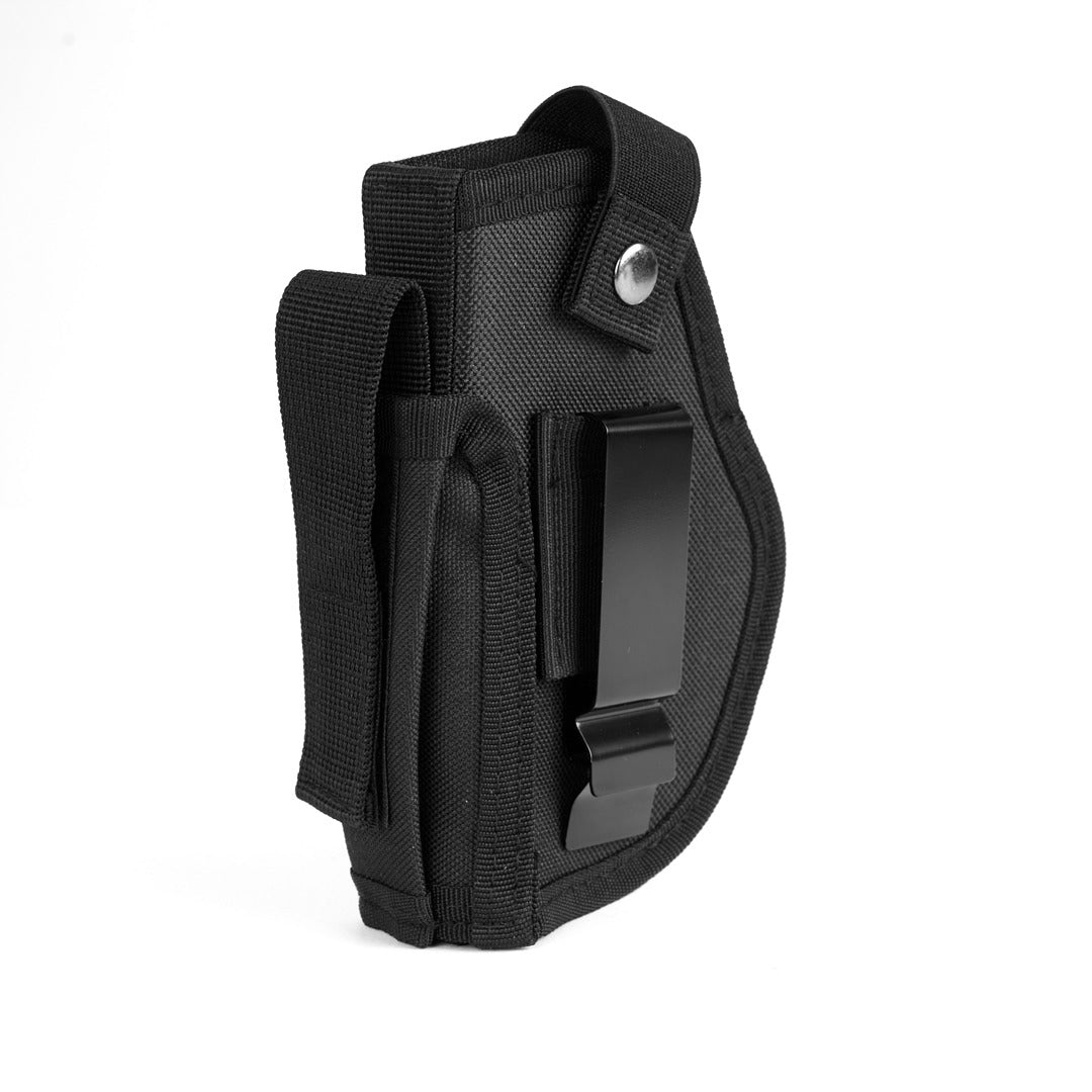 Ultra-Light Concealed Carry Holster, black, EVA composite & waterproof Oxford fabric, metal clip, magazine pouch
