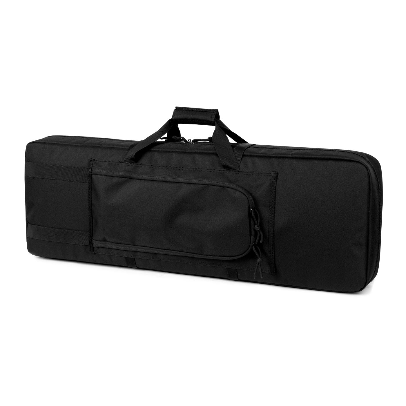 Black DULCE DOM Concealable Rifle Case Pro 2.0, tactical gear protection, nylon exterior with multiple pockets.