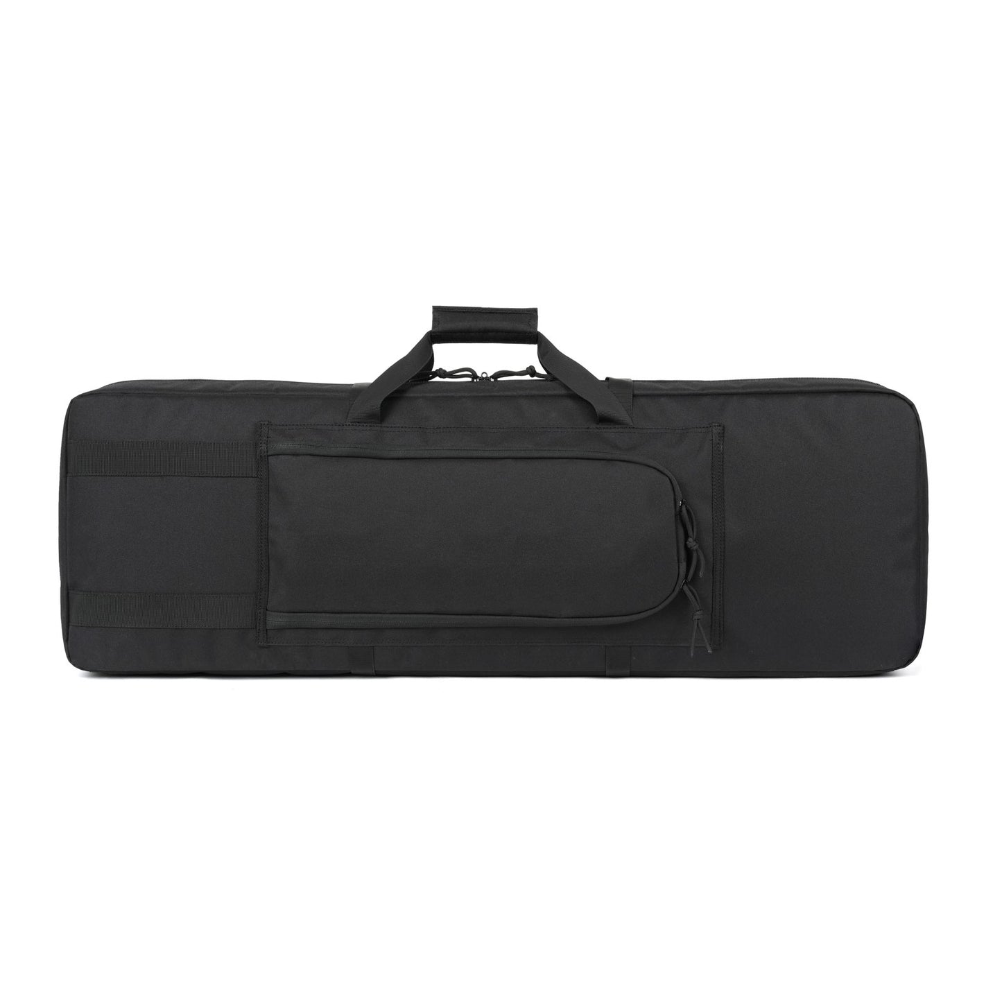 DULCE DOM Tactical Rifle Case Pro 2.0, black 600D Oxford fabric, durable, spacious for firearm transport.