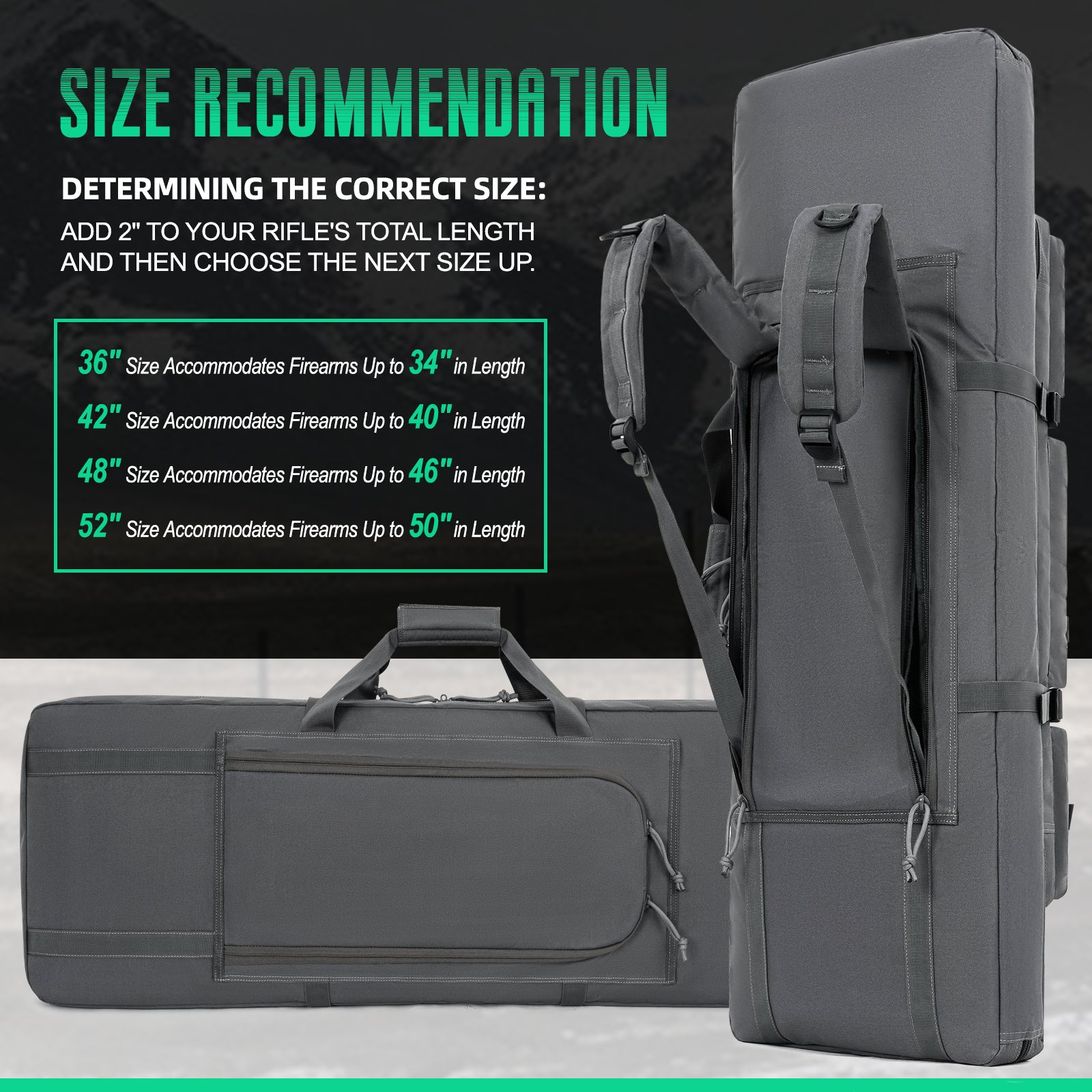 Durable Soft Double Gun Bag | All Range Tactical Rifle Case