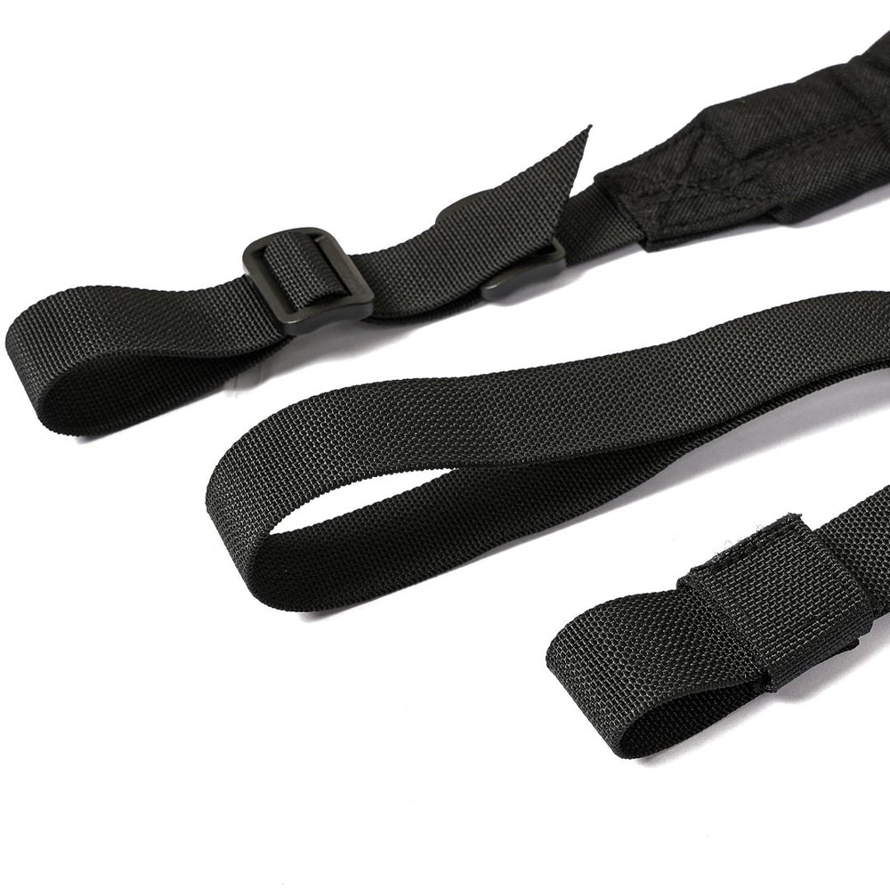 
                  
                    Adjustable tactical rifle sling with padded straps for enhanced comfort and stability
                  
                