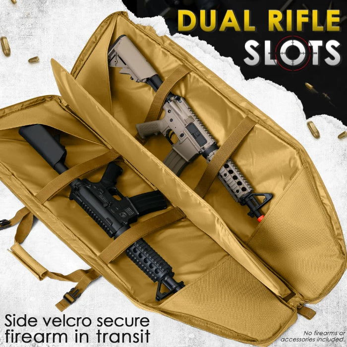 
                  
                    DULCE DOM Double Soft Gun Bag Tactical Rifle Case with Removable Dividers
                  
                