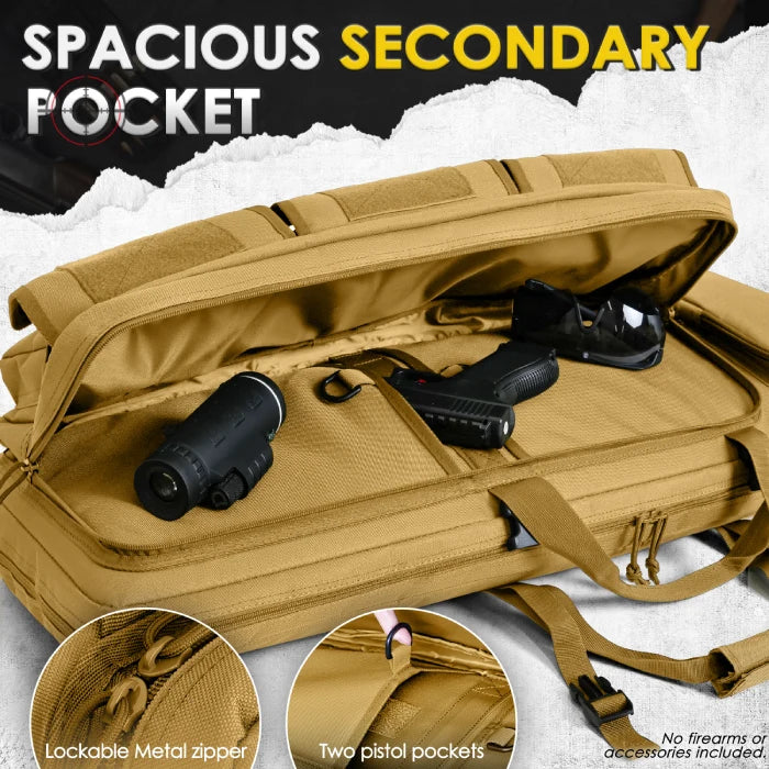 
                  
                    DULCE DOM Double Soft Gun Bag Tactical Rifle Case with Removable Dividers
                  
                