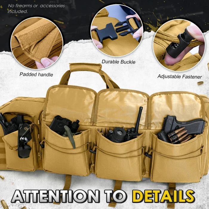 
                  
                    DULCE DOM Double Soft Gun Bag Tactical Rifle Case with Removable Dividers
                  
                