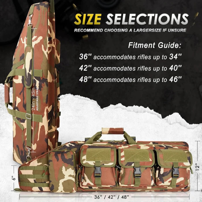 
                  
                    DULCE DOM Double Soft Gun Bag Tactical Rifle Case with Removable Dividers
                  
                