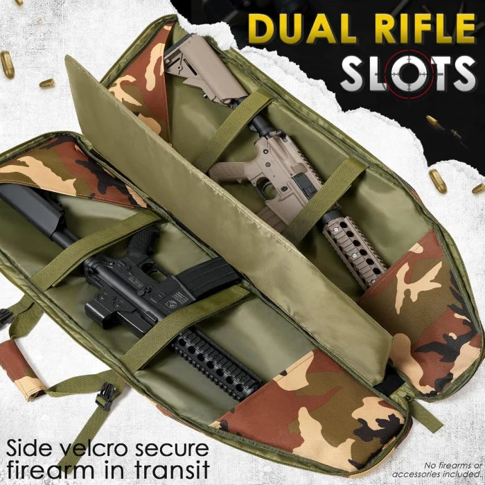 
                  
                    DULCE DOM Double Soft Gun Bag Tactical Rifle Case with Removable Dividers
                  
                